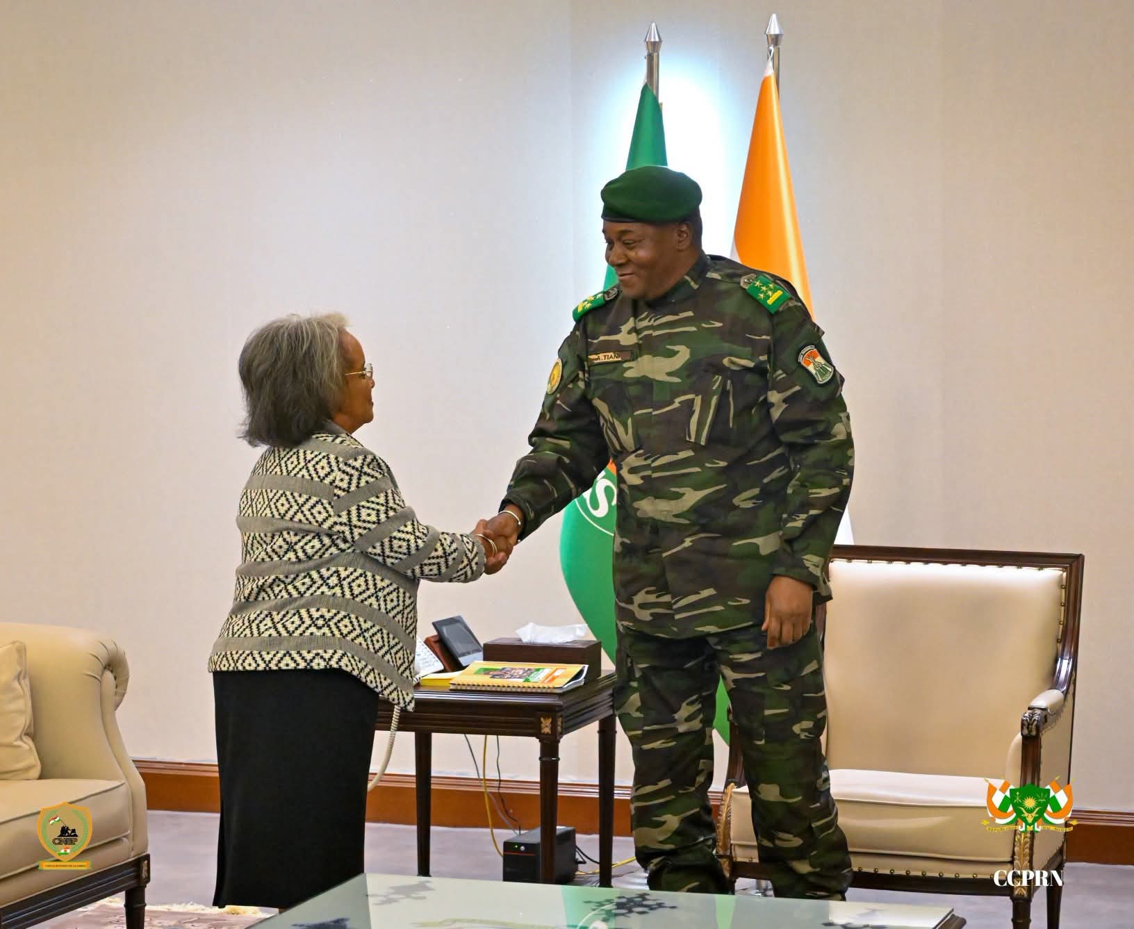Rencontre entre le Président Tiani et la Cheffe de Mission de la RSI-ONUWAS