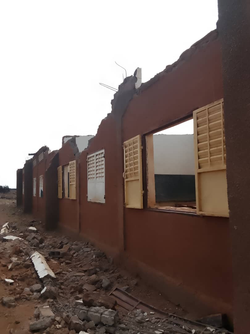 Violente tempête à Garhanga : dégâts matériels et pertes de bétail importantes
